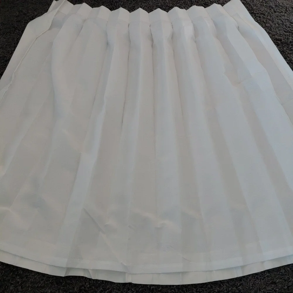 JCPenney Supreme pinch pleat drapes curtain panel pair Ivory Sateen Quite Luxury